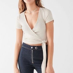 Urban Outfitters wrapped cropped top!